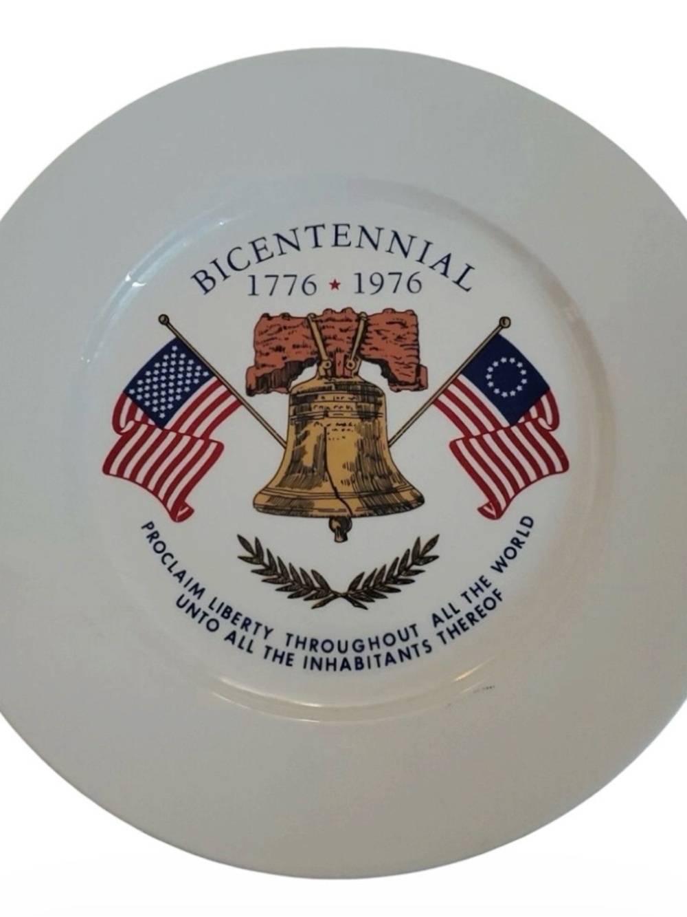Vintage ~ 1776 - 1976 ~ United States Bicentennial Commemorative Plate